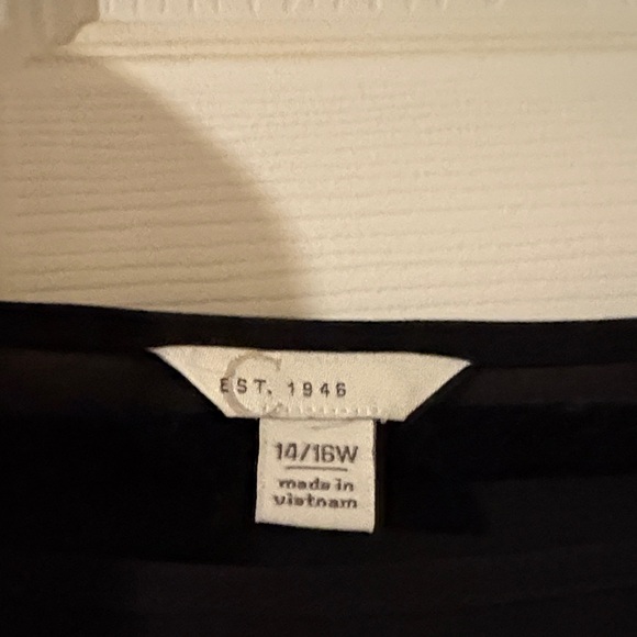 Cato Black 14/16 Long Sleeve Women's Top - Picture 2 of 3